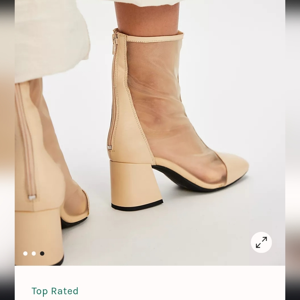 Free People Wisteria‎ Leather  Ankle Boots